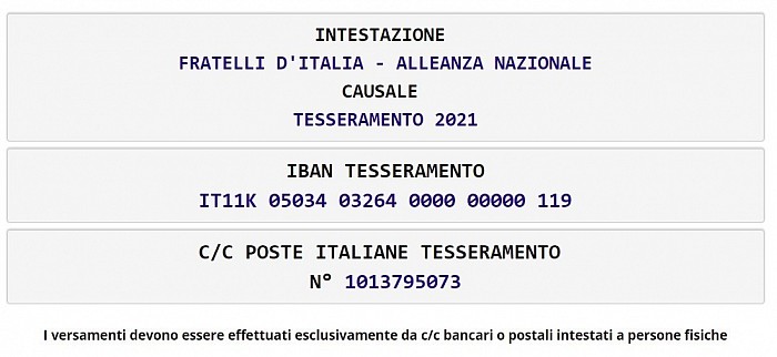 Modalità di Pagamento